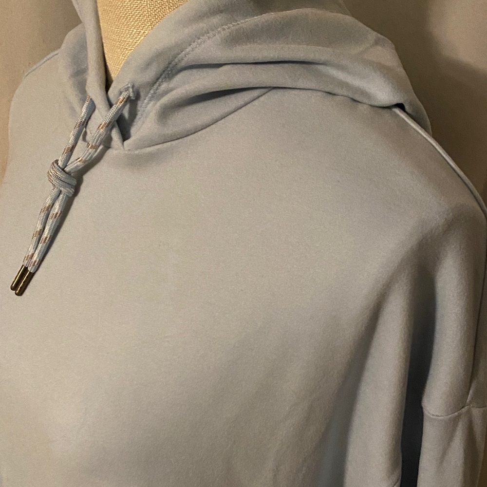 Avalanche Pale Blue Hooded Crew Sweatshirt - Picture 9 of 11